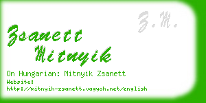 zsanett mitnyik business card